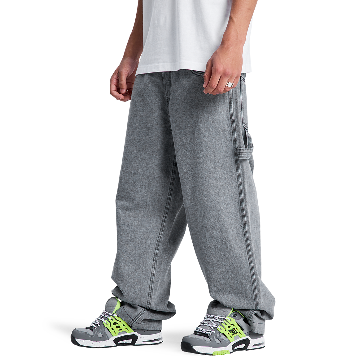 Men's Baggy Denim Carpenter Pants - Image 2