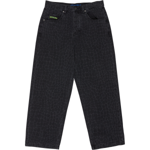 Men's Baggy Denim Snake Print Pants